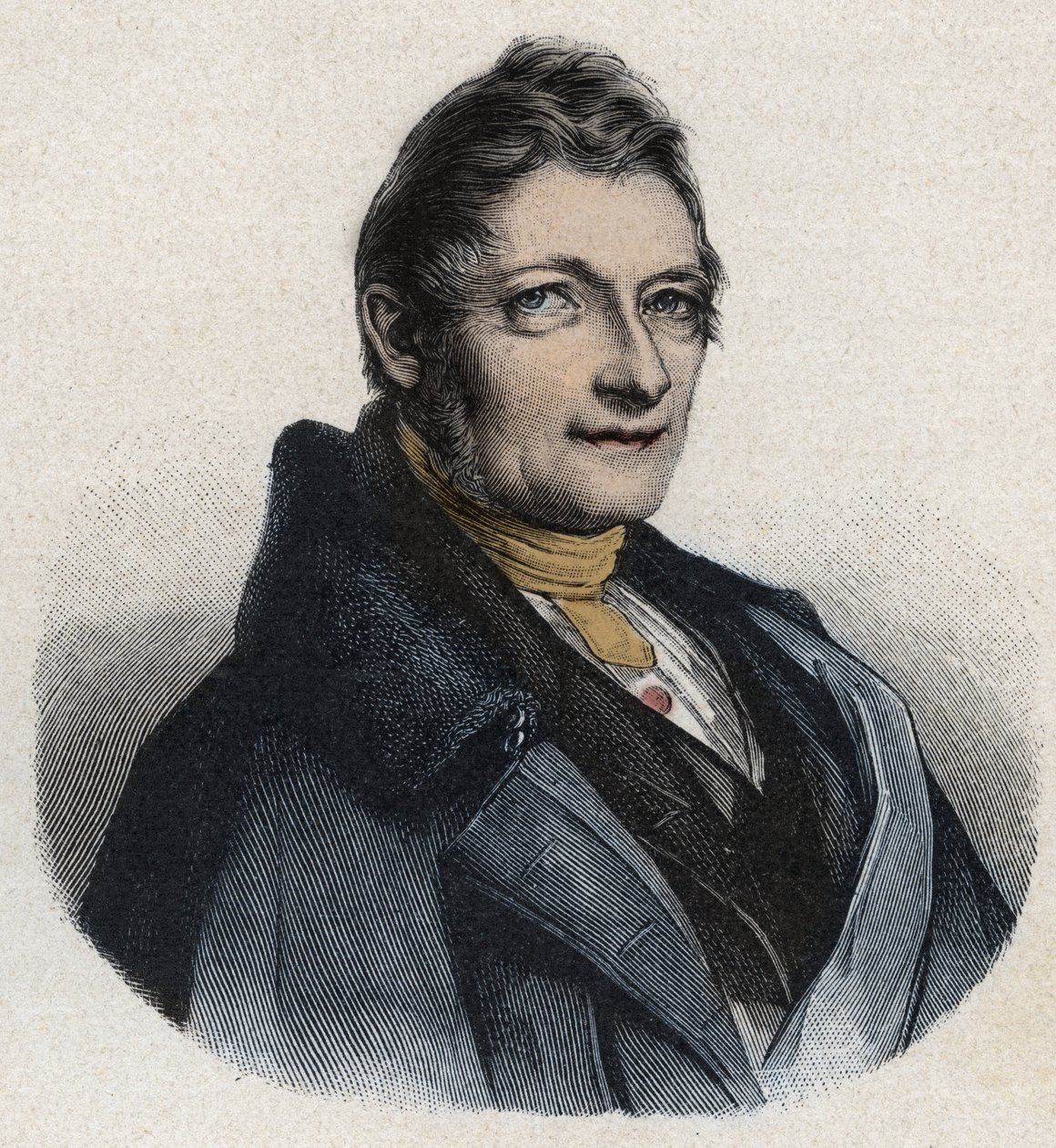 Porträtt av Franz Xaver Gabelsberger (1789-1849) engelsk uppfinnare av Unknown artist