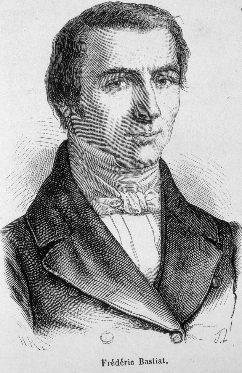 Porträtt av Frédéric Bastiat, fransk ekonom (1801 - 1850) av Unknown artist