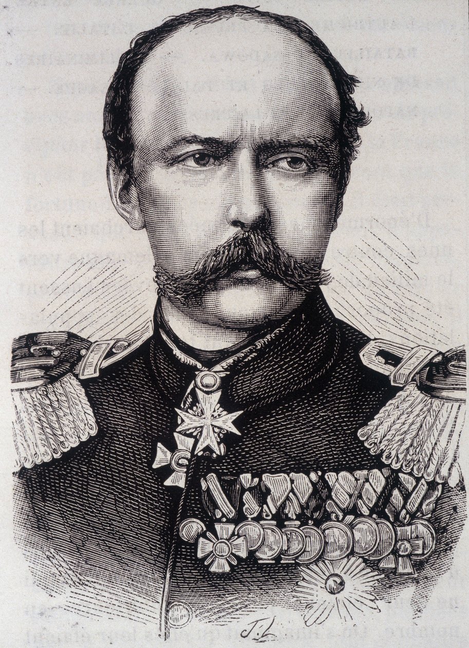 Porträtt av Frederic - Charles, Prince of Preussen (1828-1885) av Unknown artist