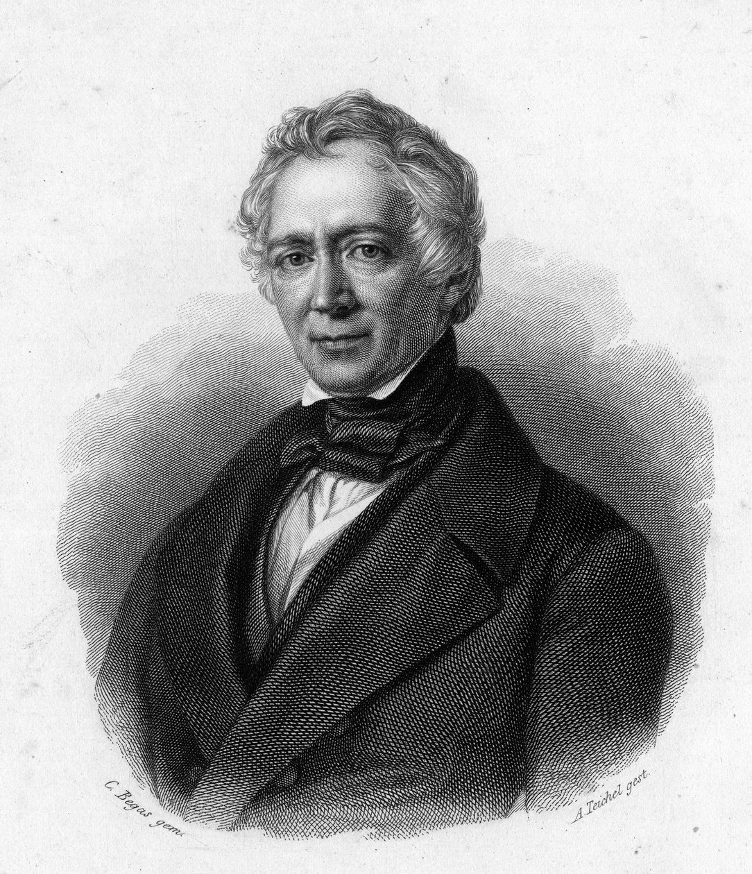 Porträtt av Friedrich Ludwig von Raumer, tysk historiker (1781-1873). av Unknown artist