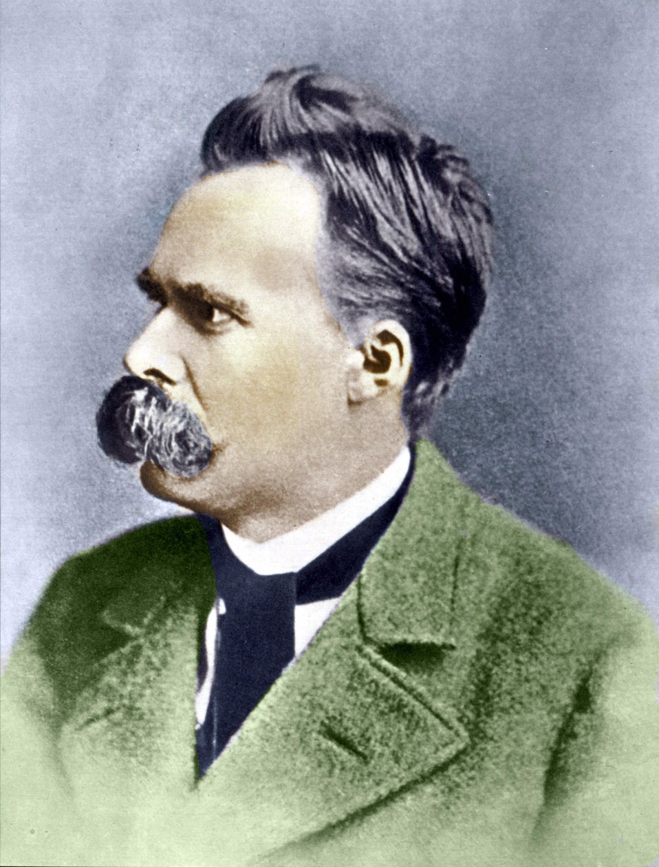 Porträtt av Friedrich Nietzsche (1844 - 1900). av Unknown artist