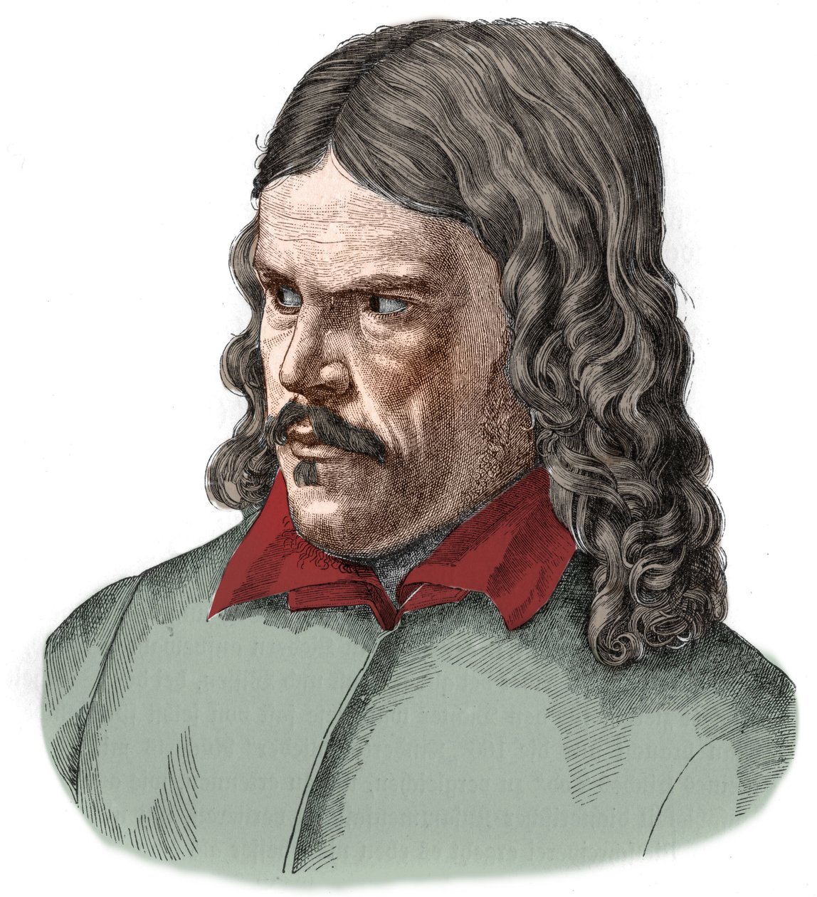 Porträtt av Friedrich Ruckert poet och tysk orientalistisk översättare (1788-1866). av Unknown artist