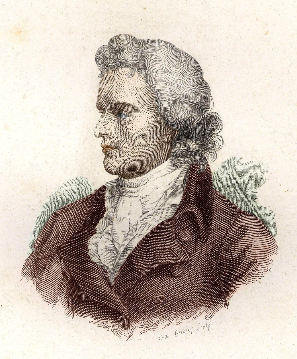 Porträtt av Friedrich von Schiller (1759 - 1805) av Unknown artist