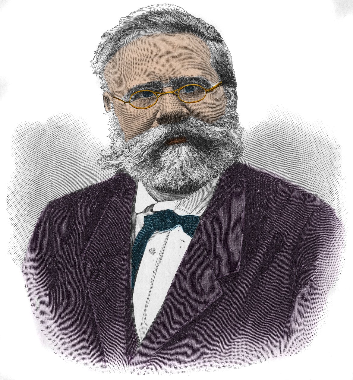 Porträtt av Fritz Reuter (1810-1874) tysk författare. av Unknown artist