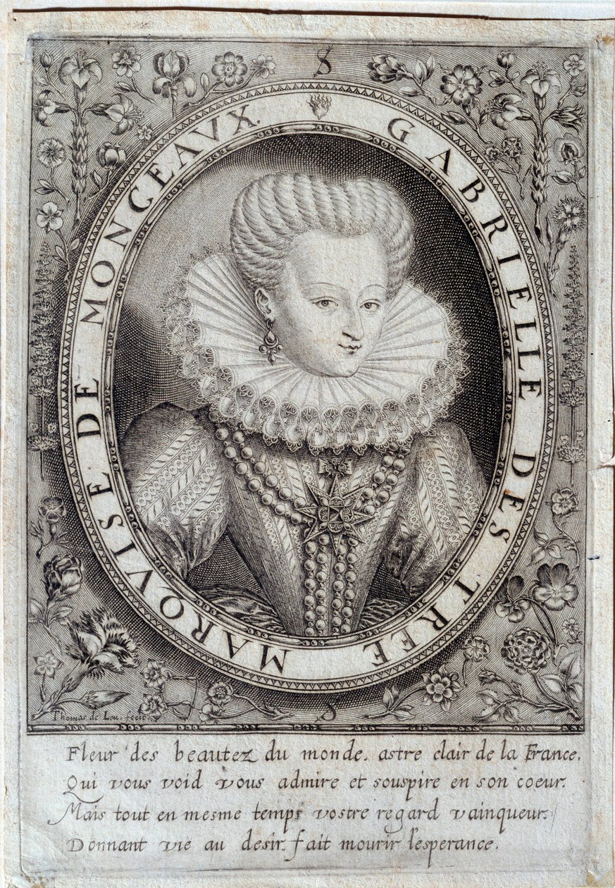 Porträtt av Gabrielle d