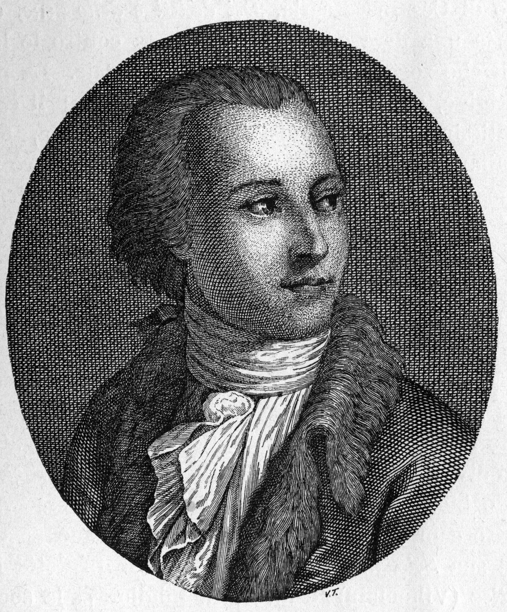 Porträtt av Gaetano Filangeri (1752-1788). Italiensk jurist och pedagog av Unknown artist