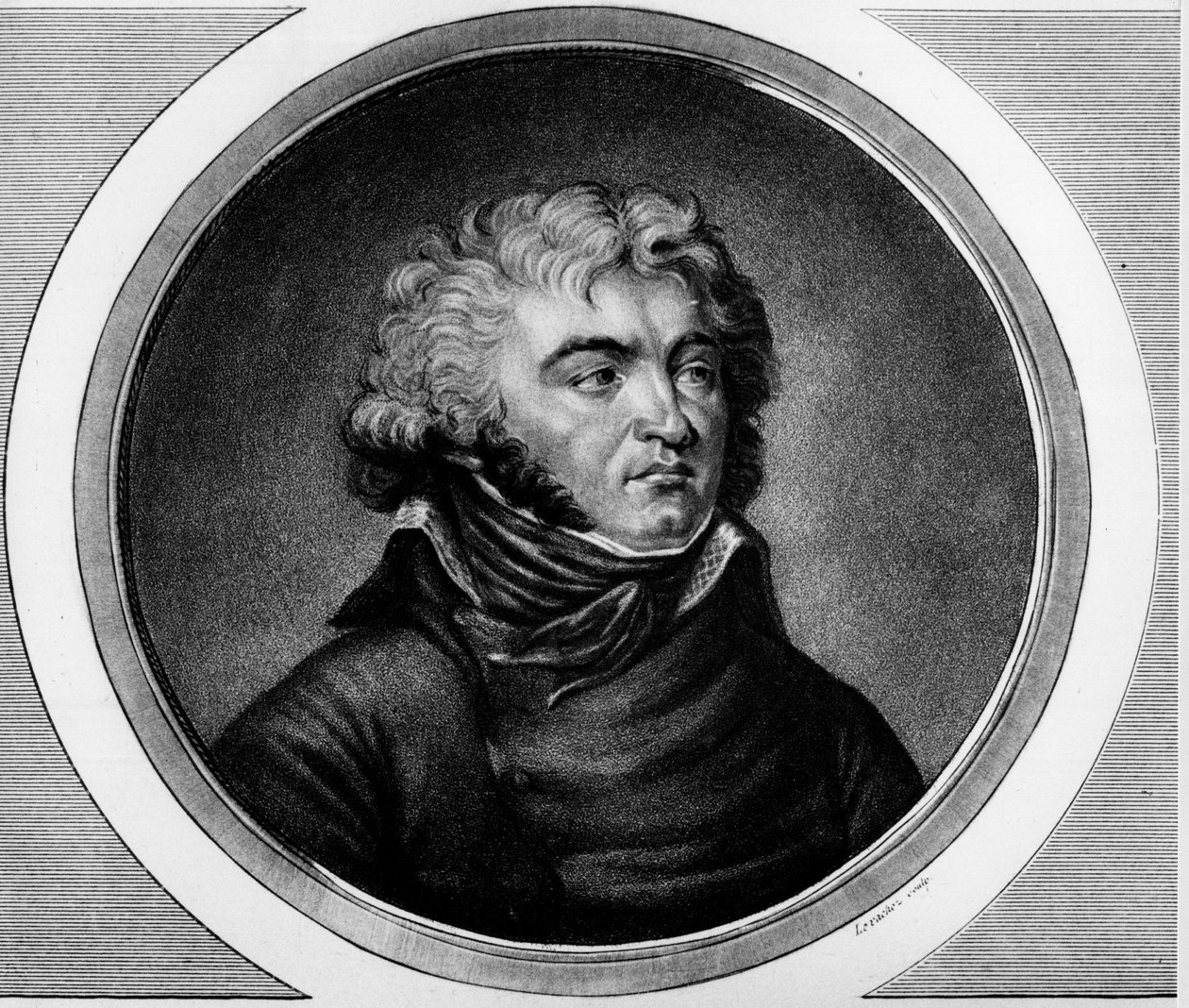 Porträtt av general Jean Baptiste Kleber (1753-1800). Gravyr i "" Komplett samling av historiska målningar från den franska revolutionen, i tre volymer.""" 1804. av Unknown artist