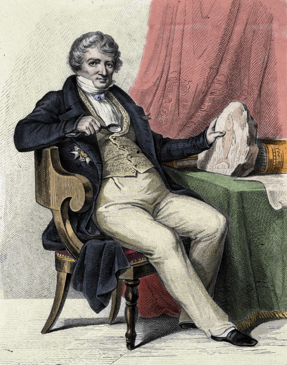 Porträtt av Georges Cuvier av Unknown artist