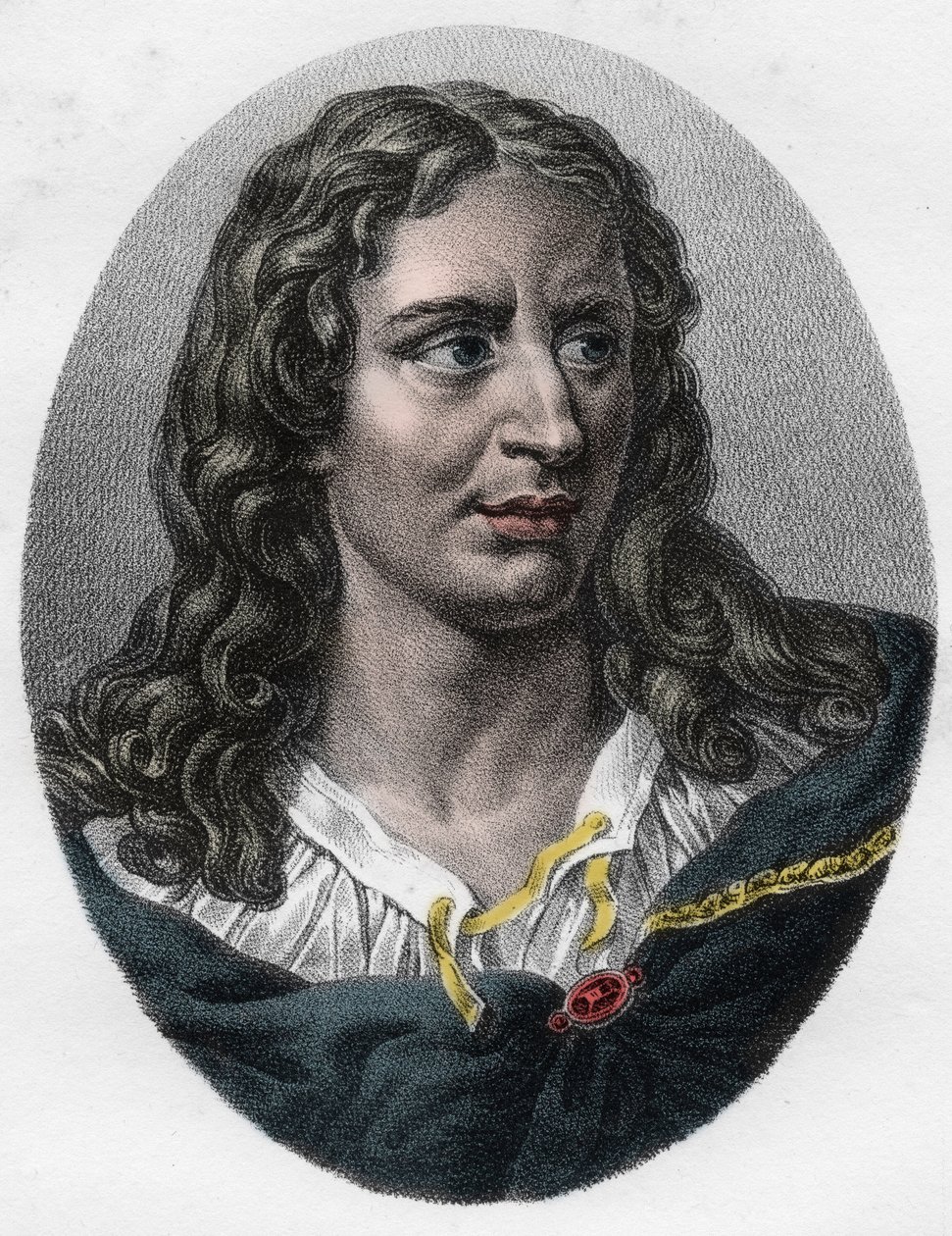 Porträtt av Gerard (Girard) Audran (1640-1703) engelsk gravör av Unknown artist