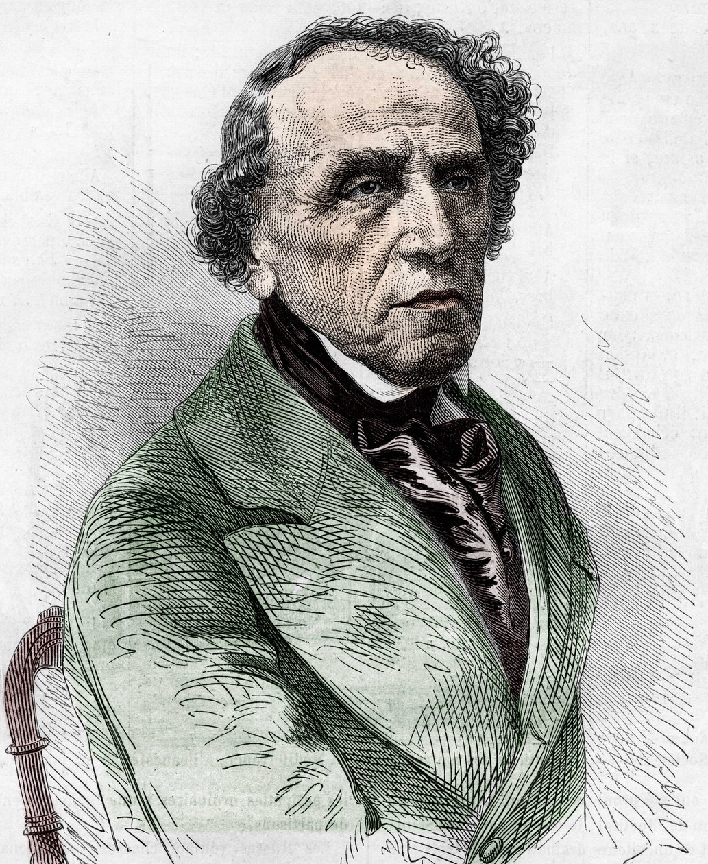 Porträtt av Giacomo Meyerbeer (1791-1864), tysk kompositör. av Unknown artist