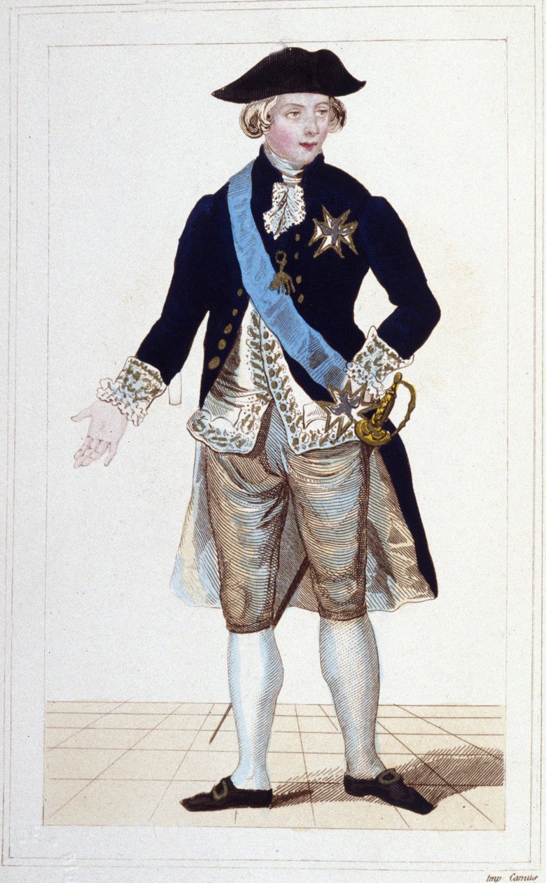 Porträtt av Gilbert Mottier, markis de La Fayette (1757-1834). av Unknown artist