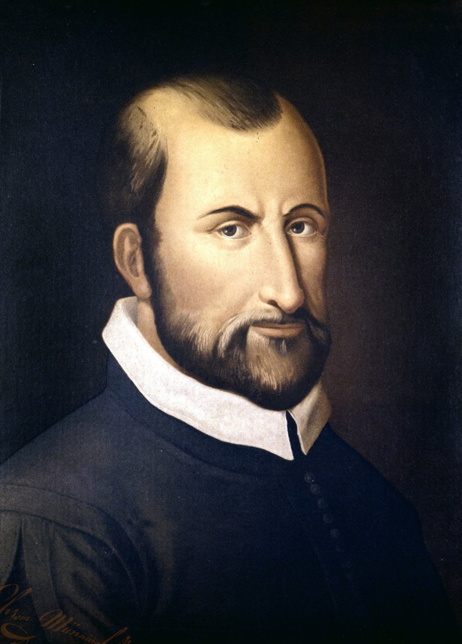 Porträtt av Giovanni Pierluigi Da Palestrina (1525 - 1594), italiensk kompositör, Milanos konservatorium av Unknown artist