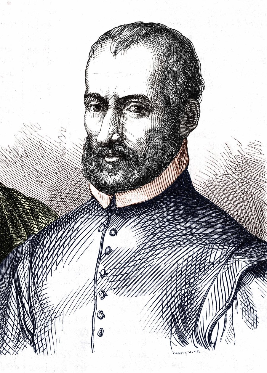 Porträtt av Giovanni Pierluigi da Palestrina (1525 - 1594), italiensk kompositör av Unknown artist