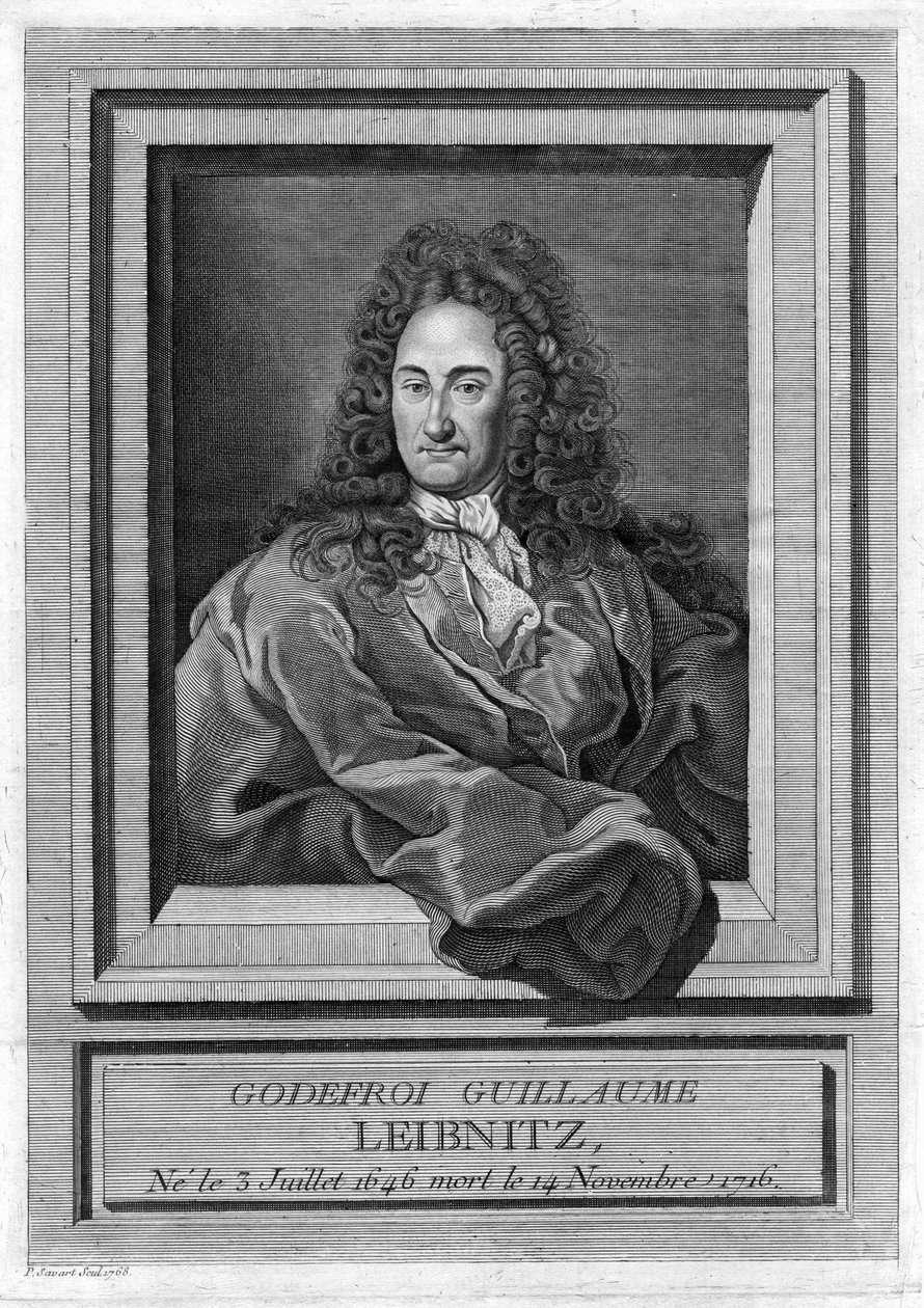 Porträtt av Gottfried Wilhelm Leibniz (1646 - 1716) av Unknown artist