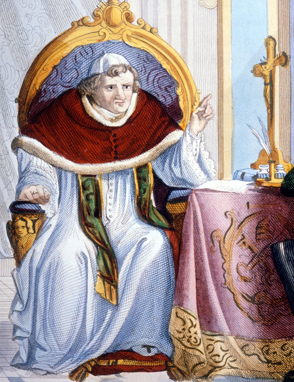 Porträtt av Gregorius XVI (1745 - 1846). av Unknown artist