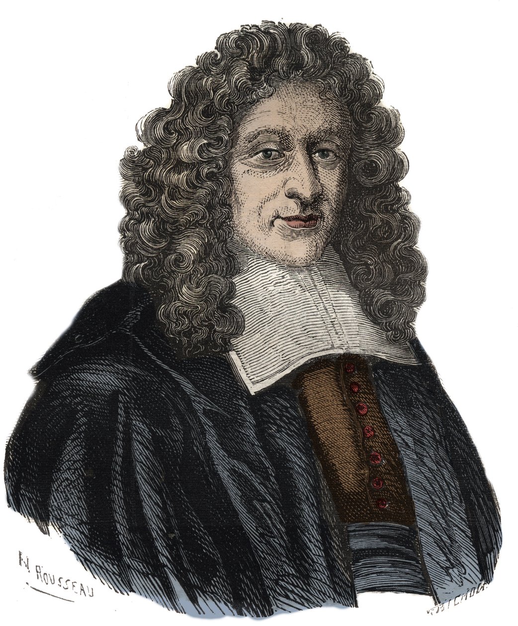 Porträtt av Guillaume Amfrye, Abbe av Chaulieu (1639 -1720) fransk libertinsk poet av Unknown artist