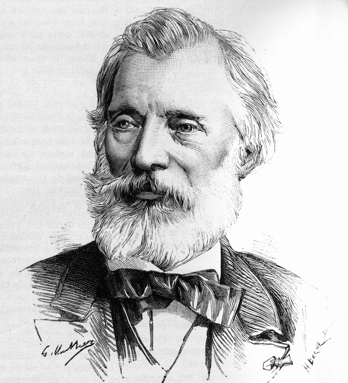 Porträtt av Gustave Bertinot (1822-1888) historiegravör och medlem av institutet. av Unknown artist