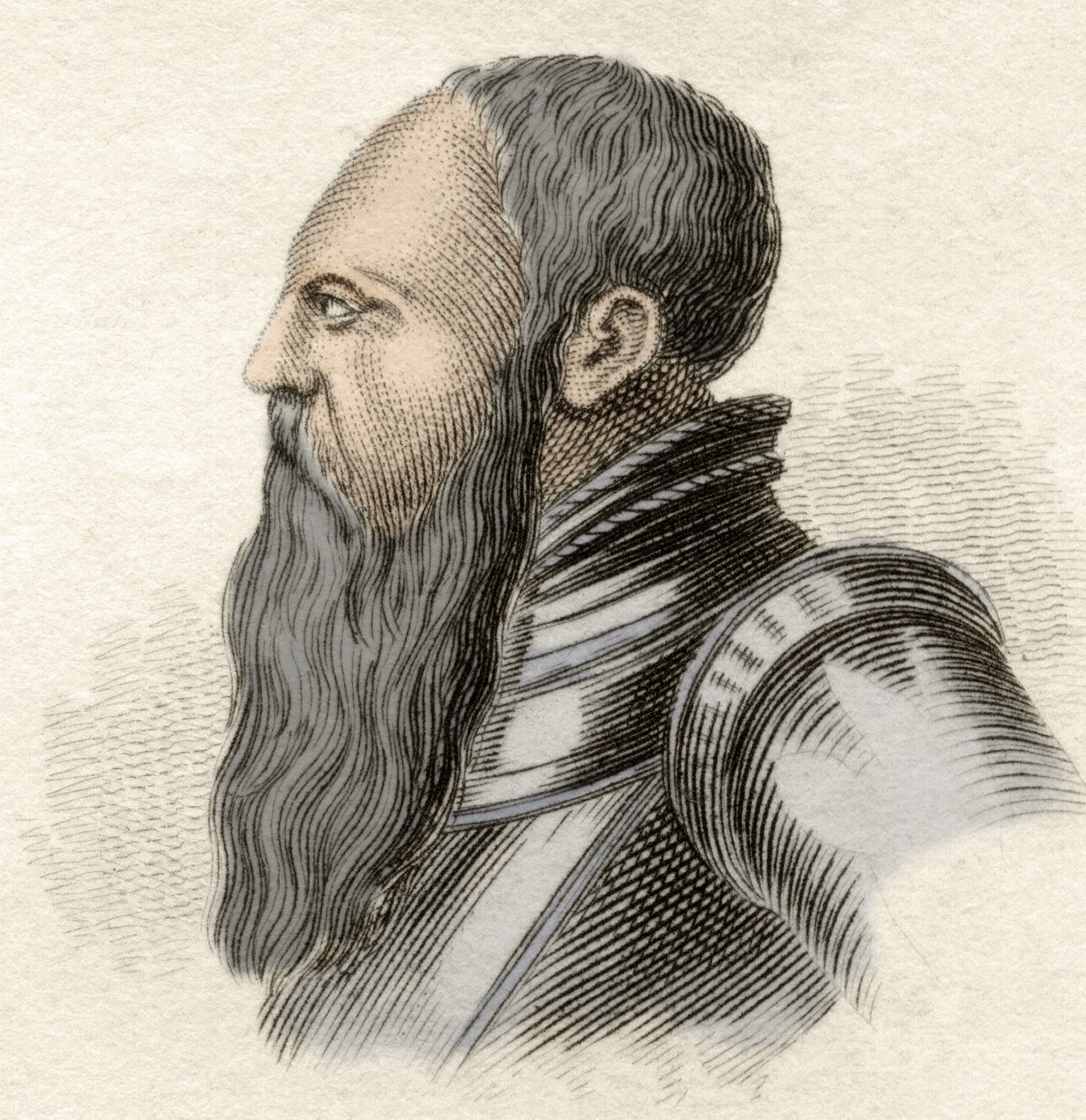 Porträtt av Gustave I Vasa eller Gustav Vasa, Sveriges kung (1496-1560). av Unknown artist