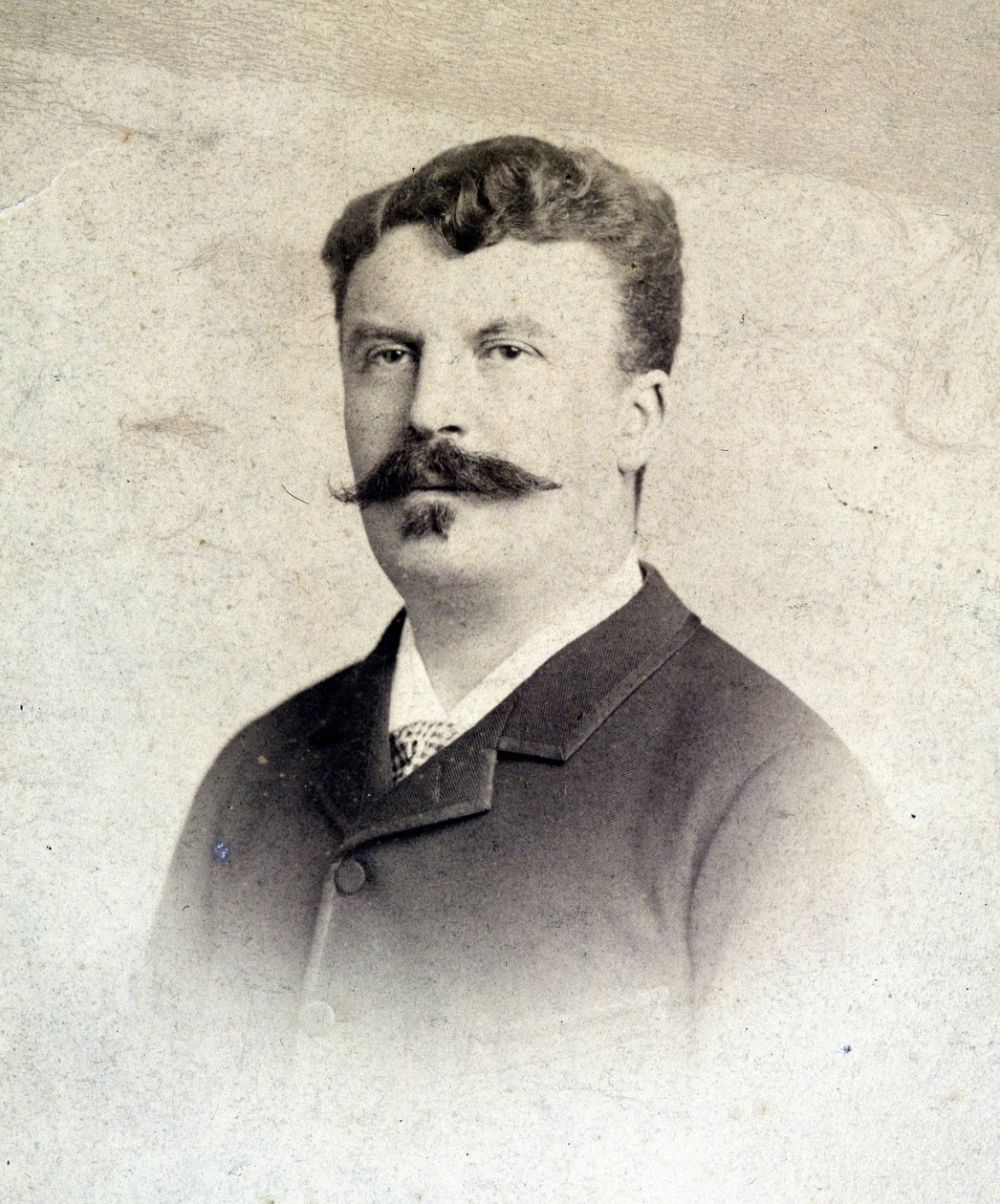 Porträtt av Guy de Maupassant av Unknown artist