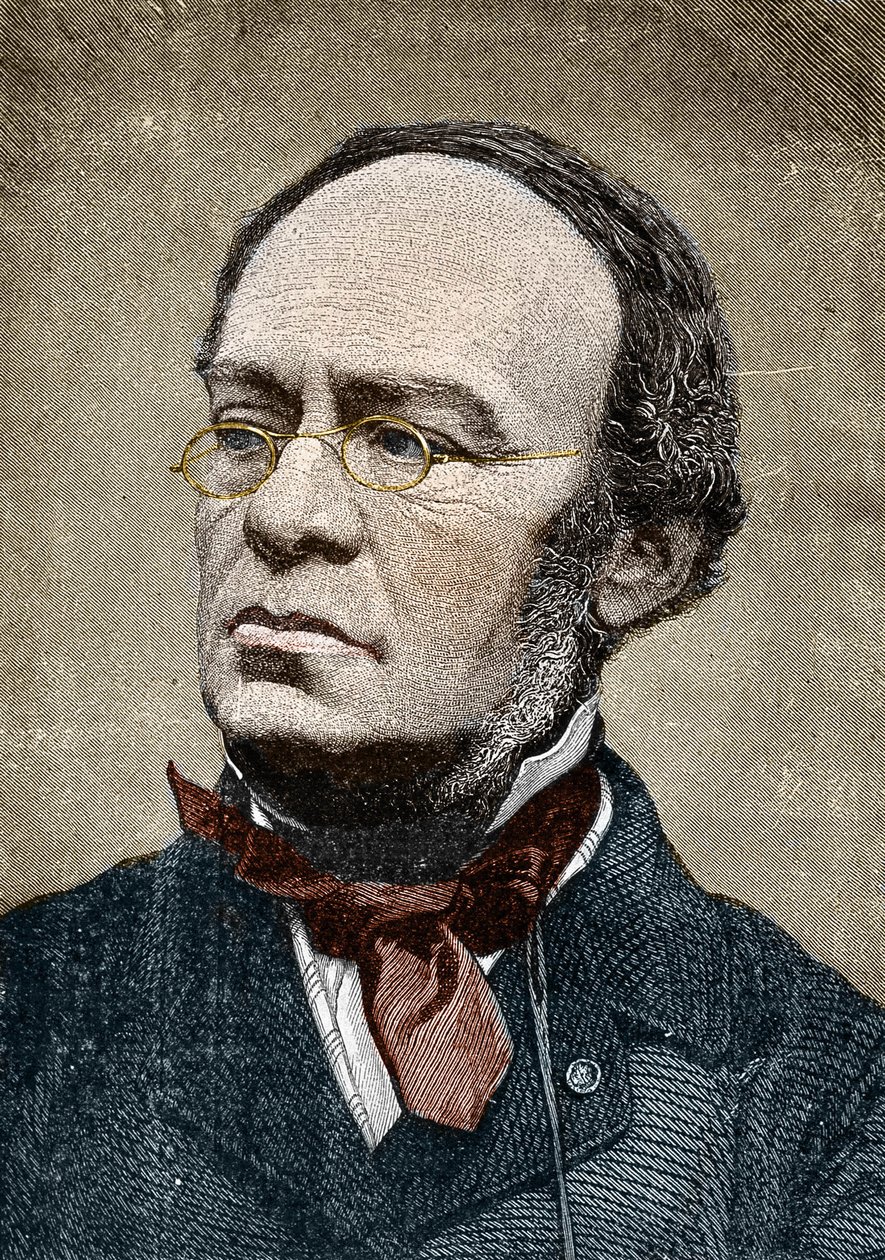 Porträtt av Halevy dit Jacques Fromental Levy, fransk kompositör (1799-1862). av Unknown artist