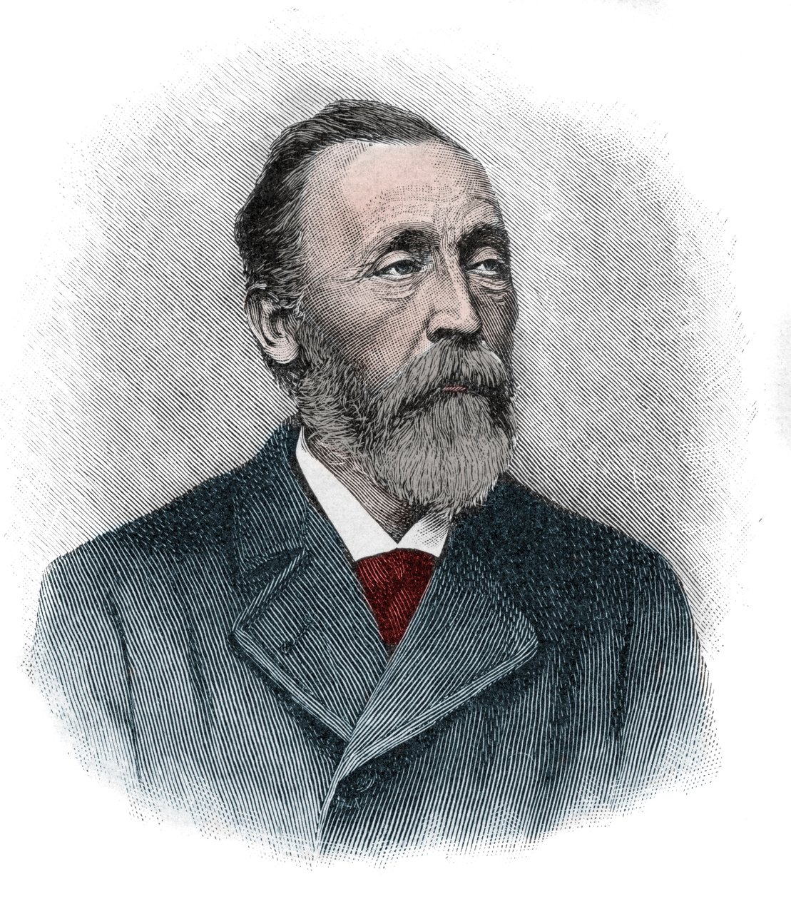 Porträtt av Heinrich von Stephan (1831-1897), en generaldirektör för det tyska riket som omorganiserade den tyska postväsendet av Unknown artist