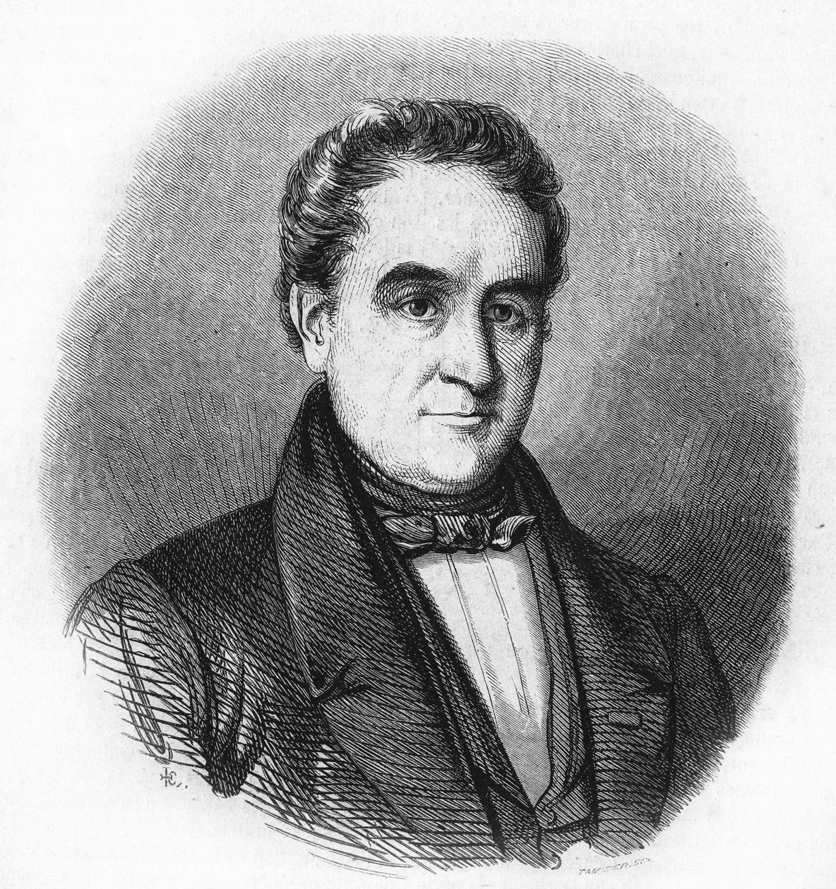 Porträtt av Hendrik Tollens 1780-1856. holländsk poet. av Unknown artist