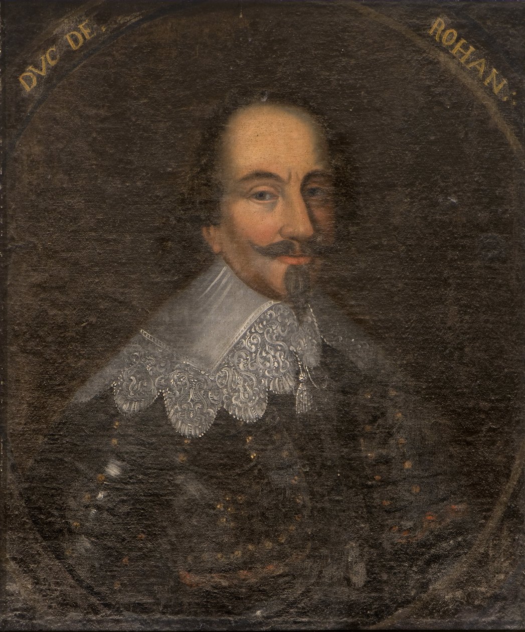 Porträtt av Henri II de Rohan (1579-1638), hertig av Rohan och prins av Leon, anonym. Olja på duk. Mått: 65x55 cm. Nationalmuseum Stockholm av Unknown artist
