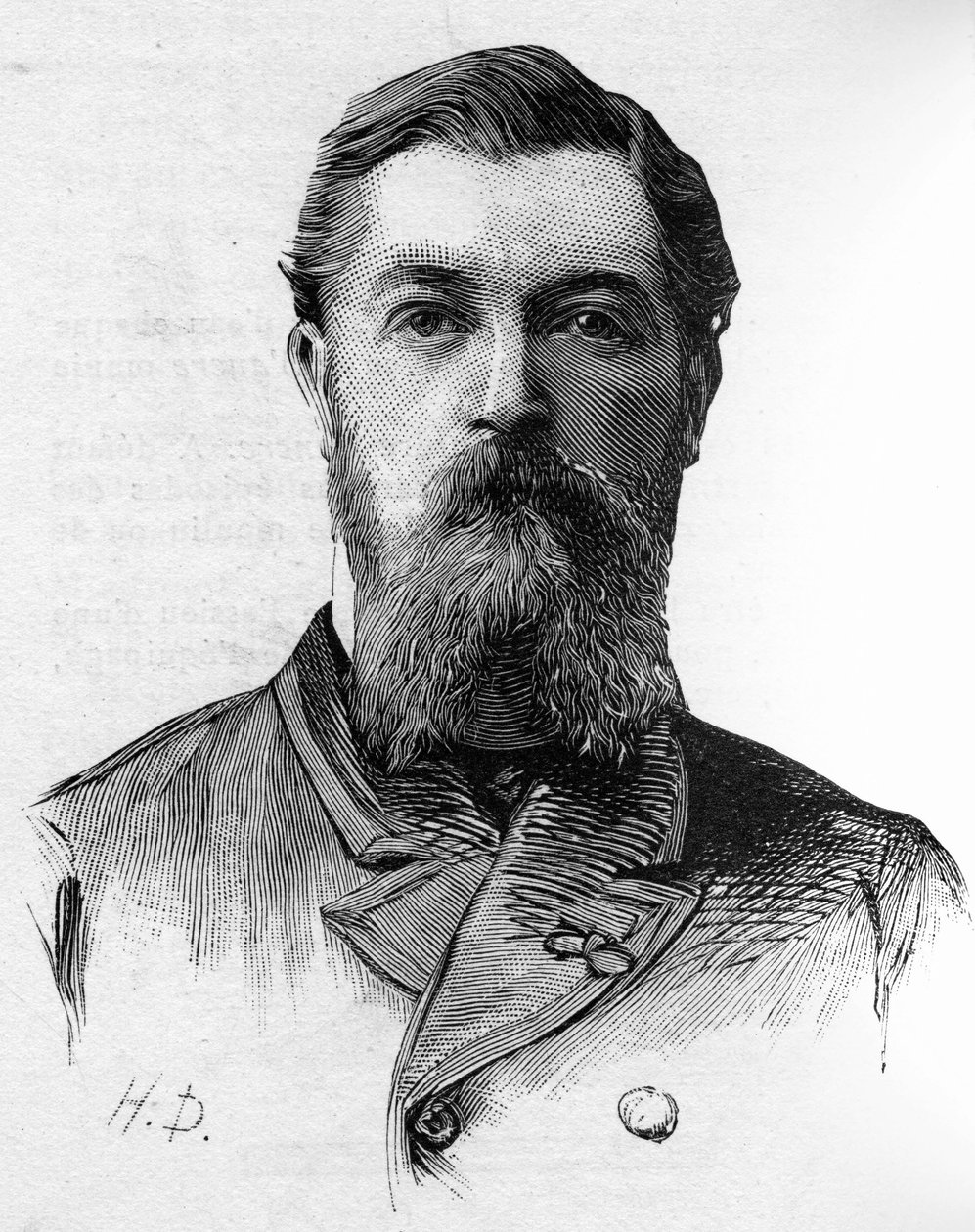 Porträtt av Henri Roulleaux Dugage (1849-1887) deputerad mellan 1885 och 1887. av Unknown artist