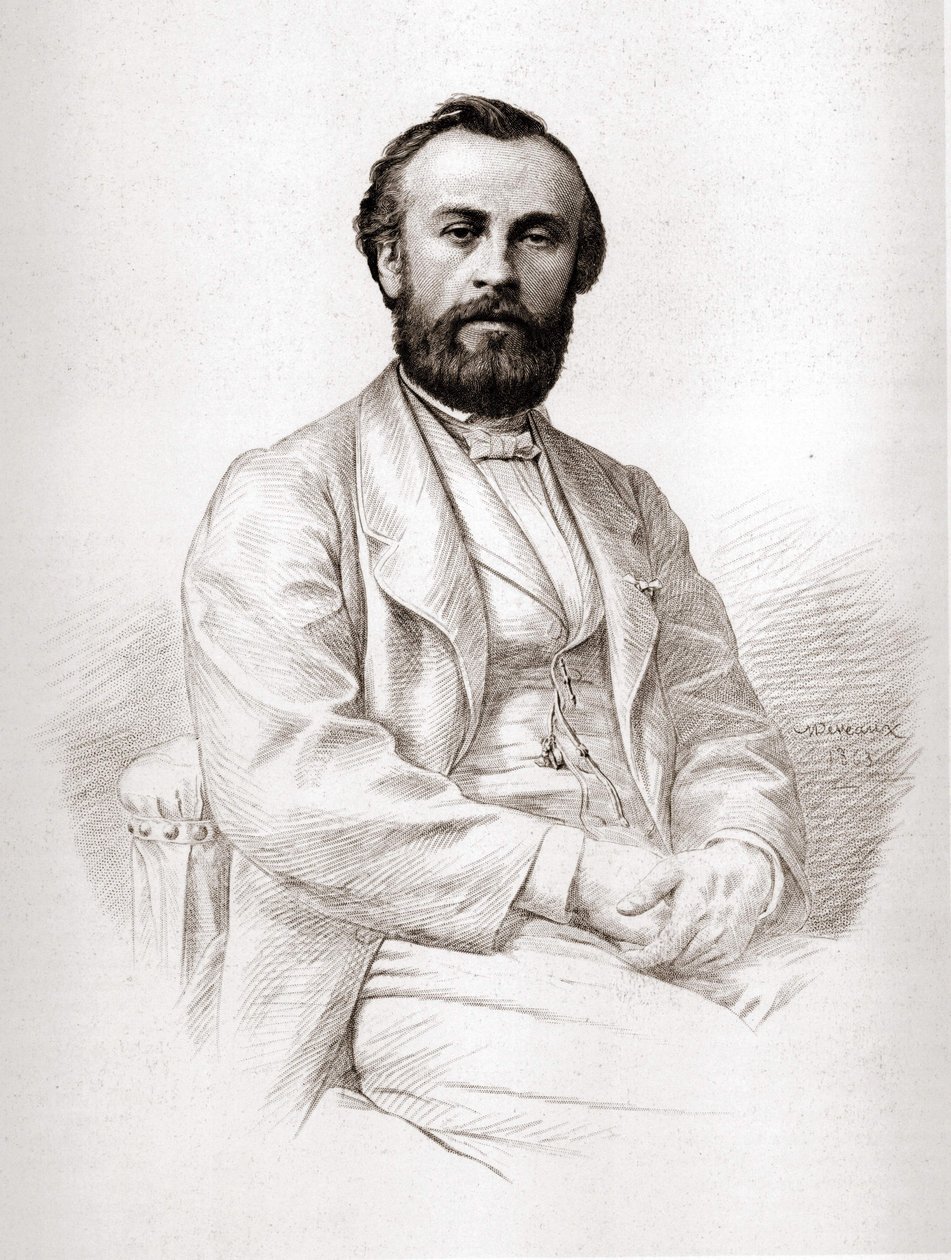 Porträtt av Henry Giffard (1825-1882), fransk ingenjör. av Unknown artist