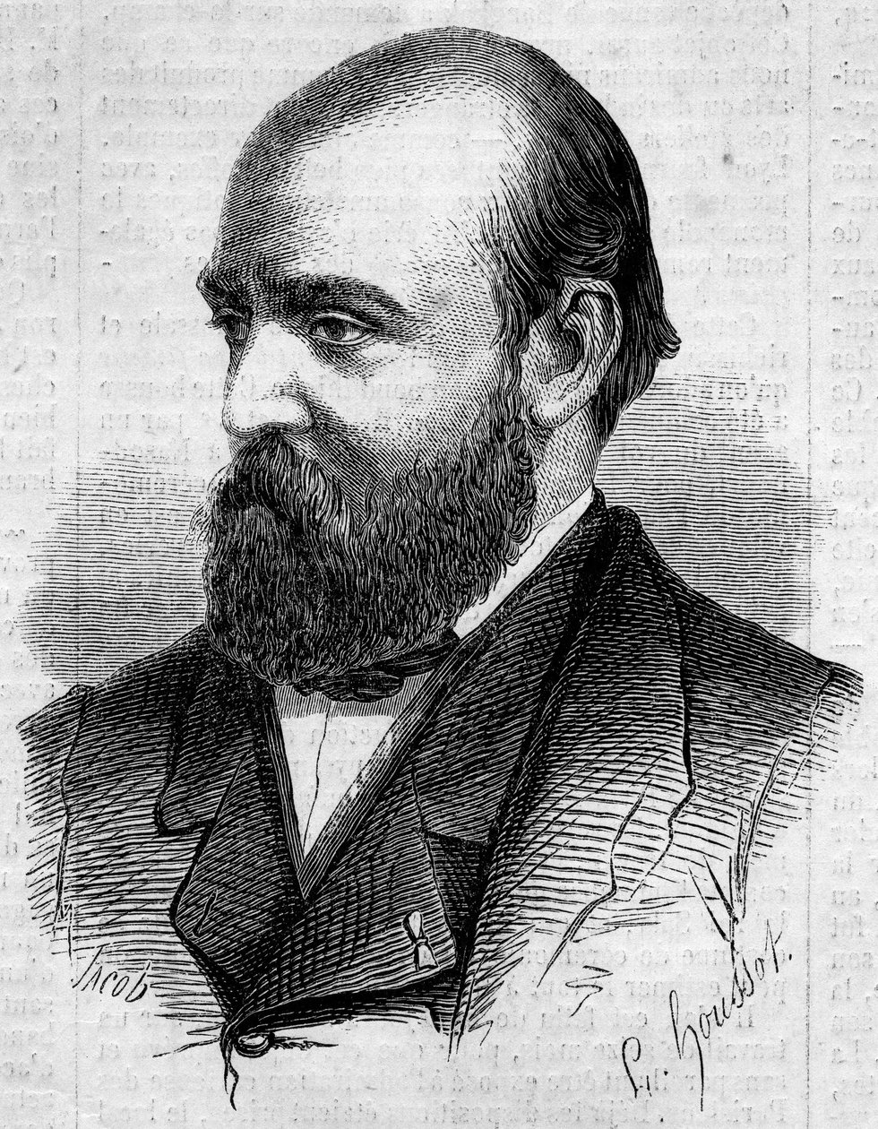 Porträtt av Henry Murger (1822-1861), fransk författare. Gravyr i "" Le Monde Illustré"" nr 199 av 2 februari 1861. av Unknown artist
