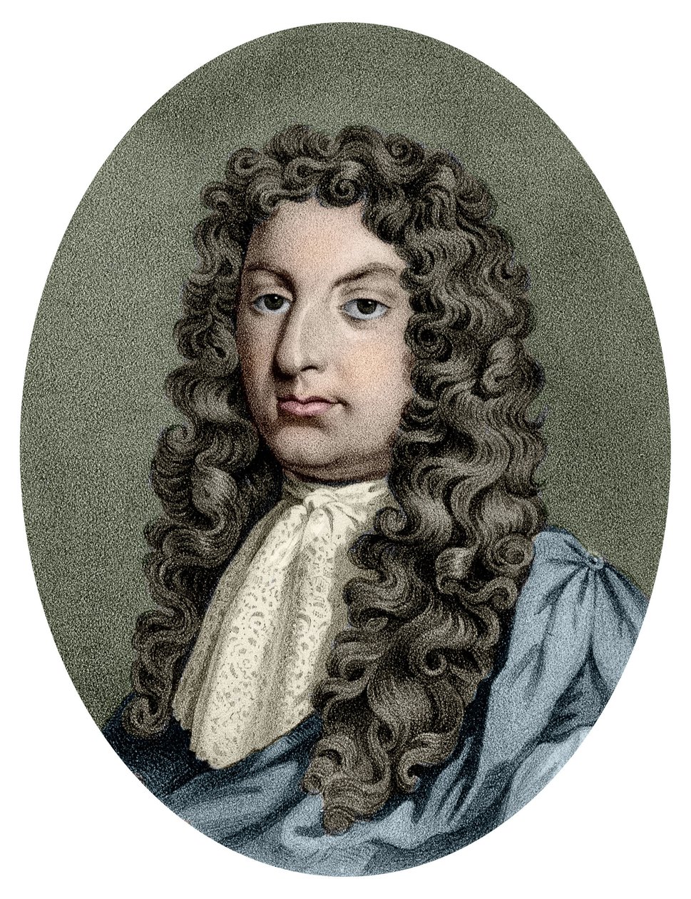 Porträtt av Henry Purcell (1659 - 1695), brittisk kompositör. av Unknown artist