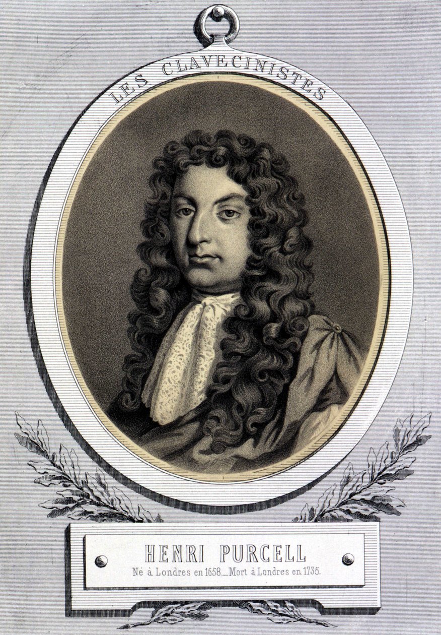 Porträtt av Henry Purcell (1659 - 1695), brittisk kompositör. av Unknown artist