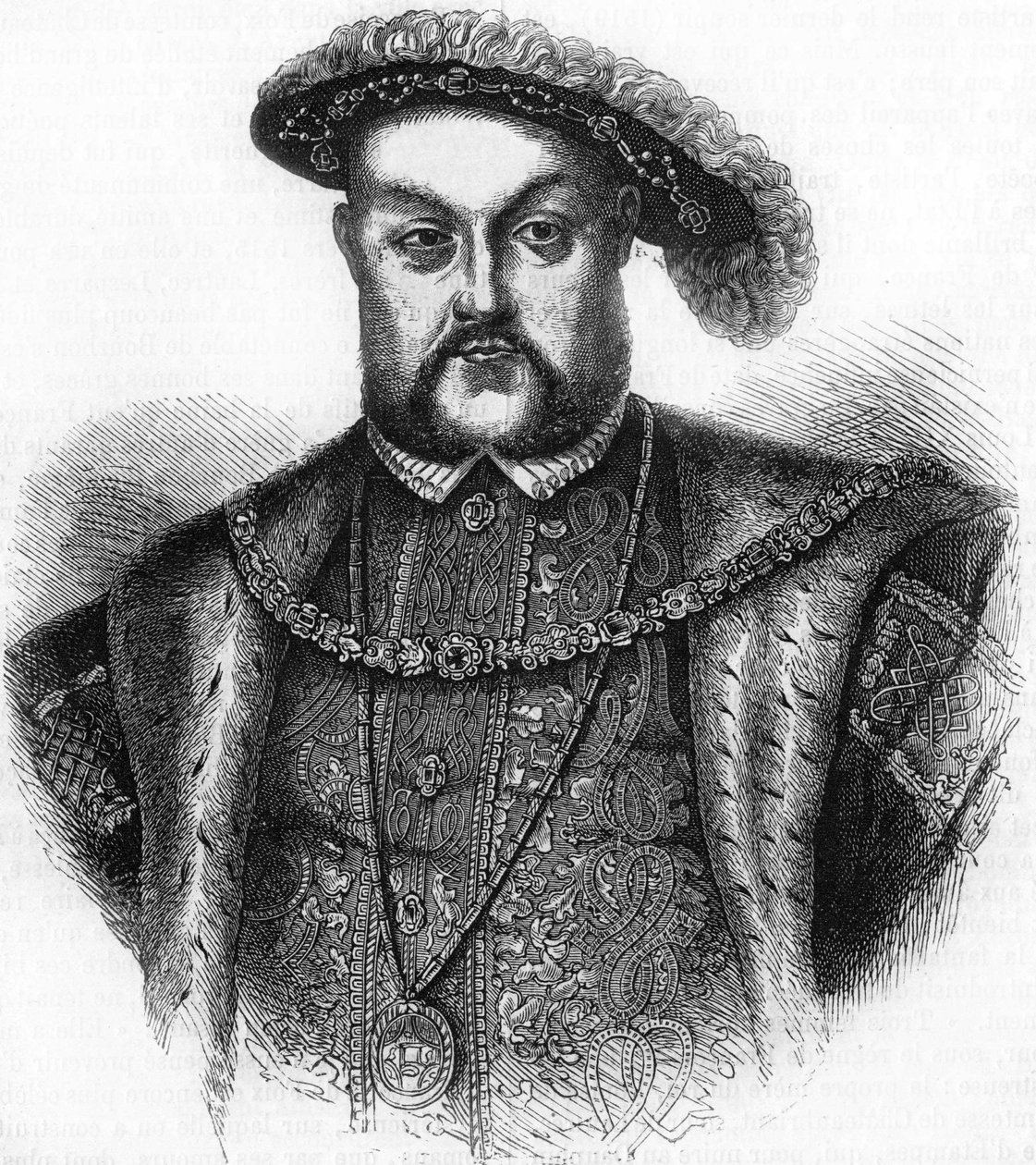 Porträtt av Henrik VIII, kung av England och Irland (1491-1547). av Unknown artist