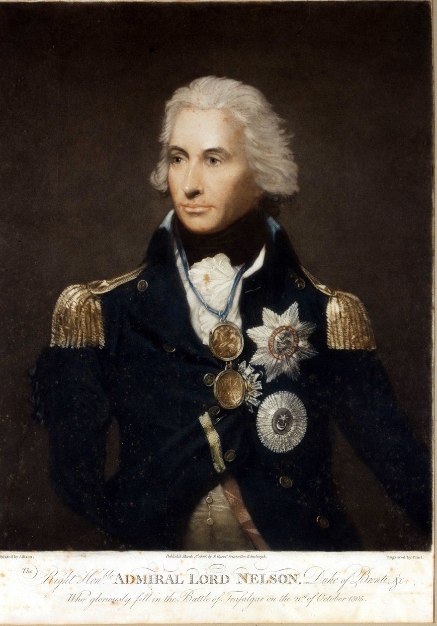 Porträtt av Horatio Nelson (1758-1805), engelsk amiral. av Unknown artist
