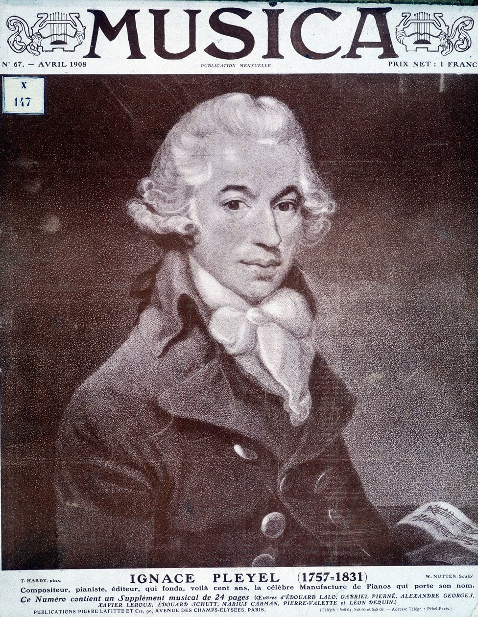 Porträtt av Ignace Pleyel, österrikisk kompositör, pianist och förläggare (1757 - 1831). av Unknown artist