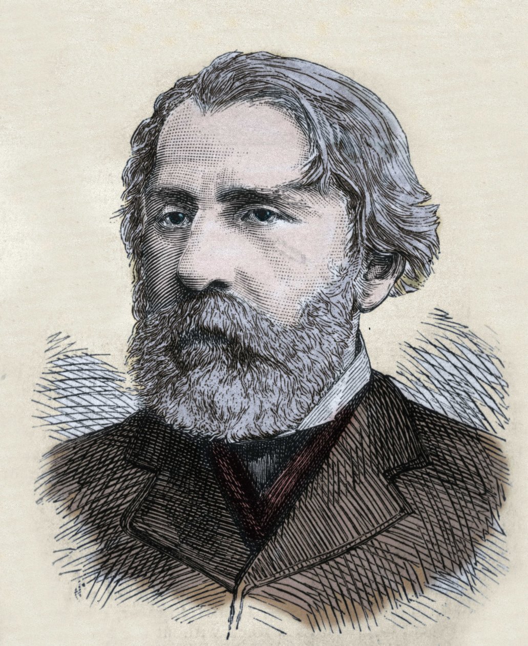 Porträtt av Ivan Turgeniev (Turgenev av Unknown artist