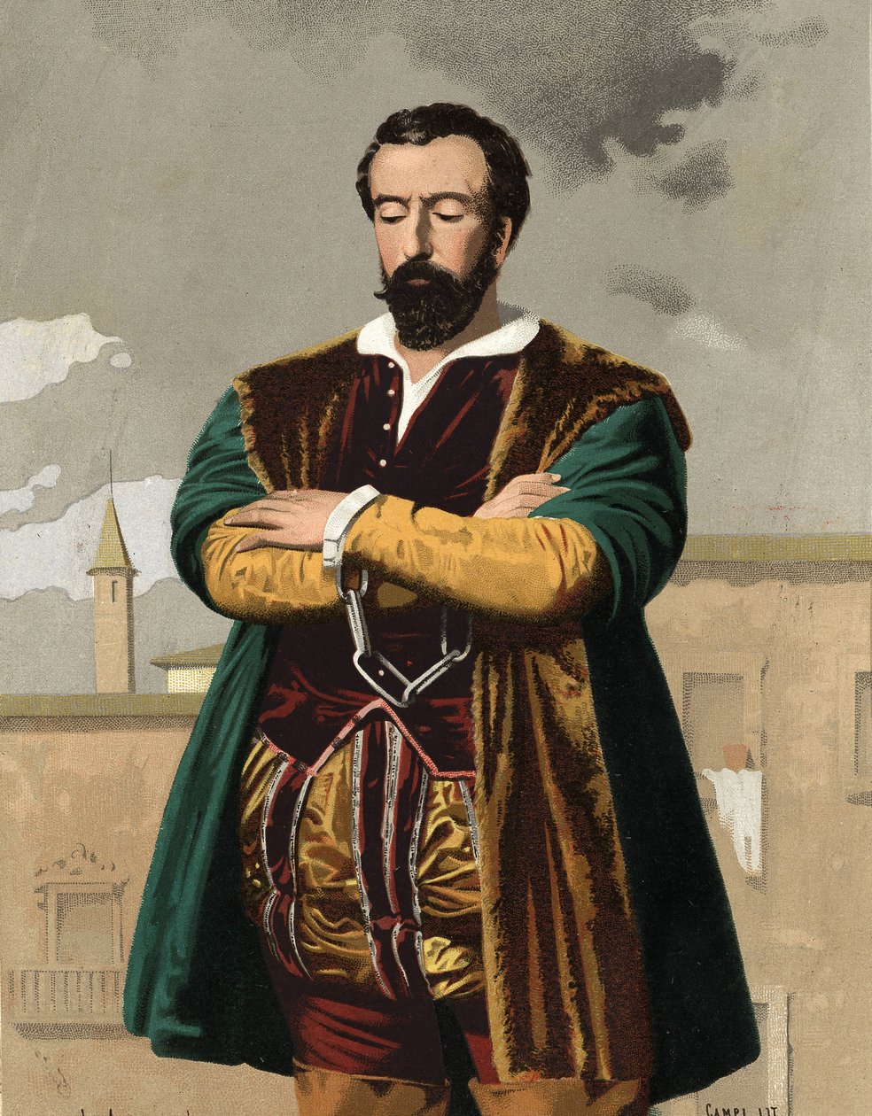 Porträtt av JOHN OF THE PADDLE av Unknown artist