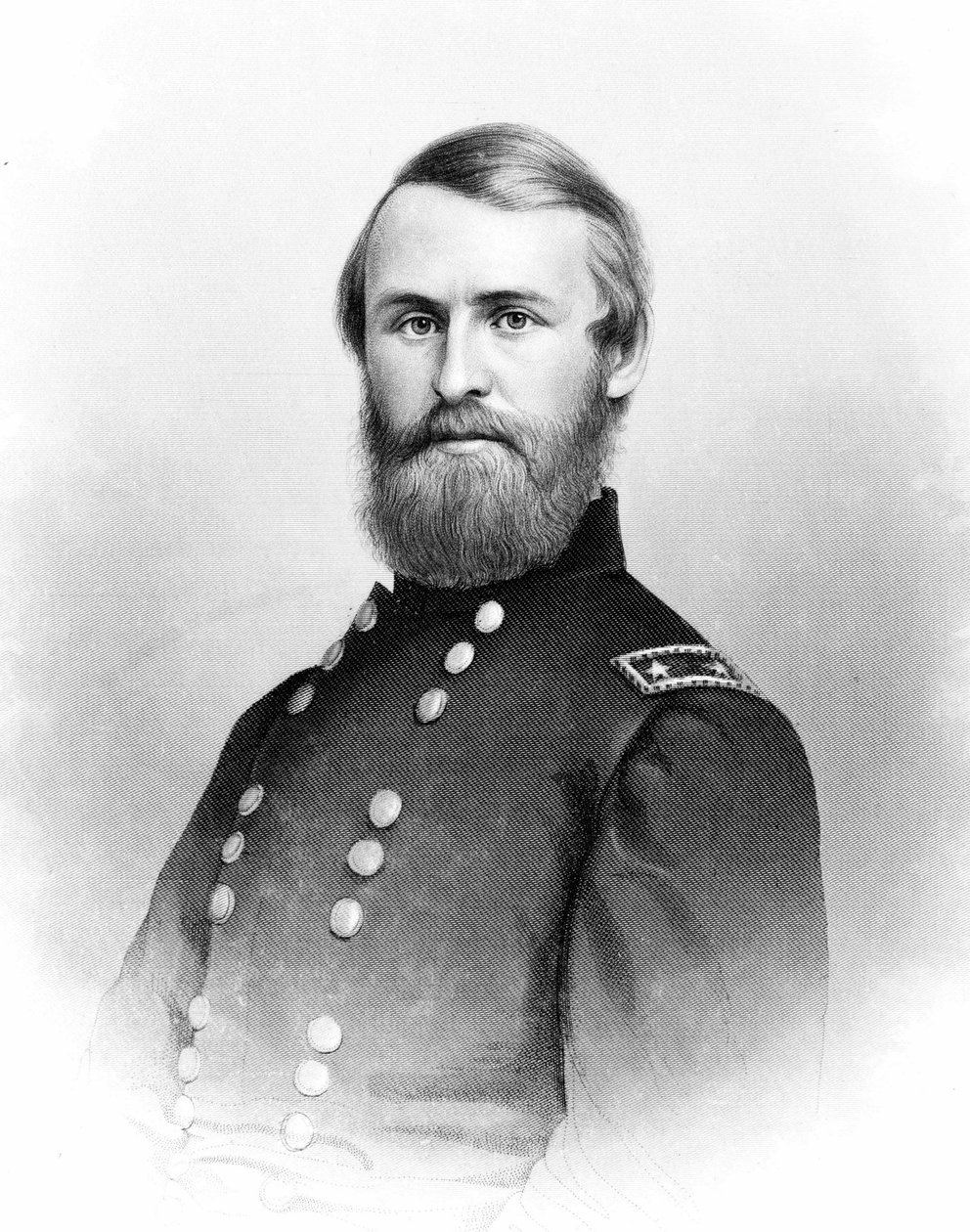 Porträtt av Jacob Dolson Cox som deltog i inbördeskriget. av Unknown artist