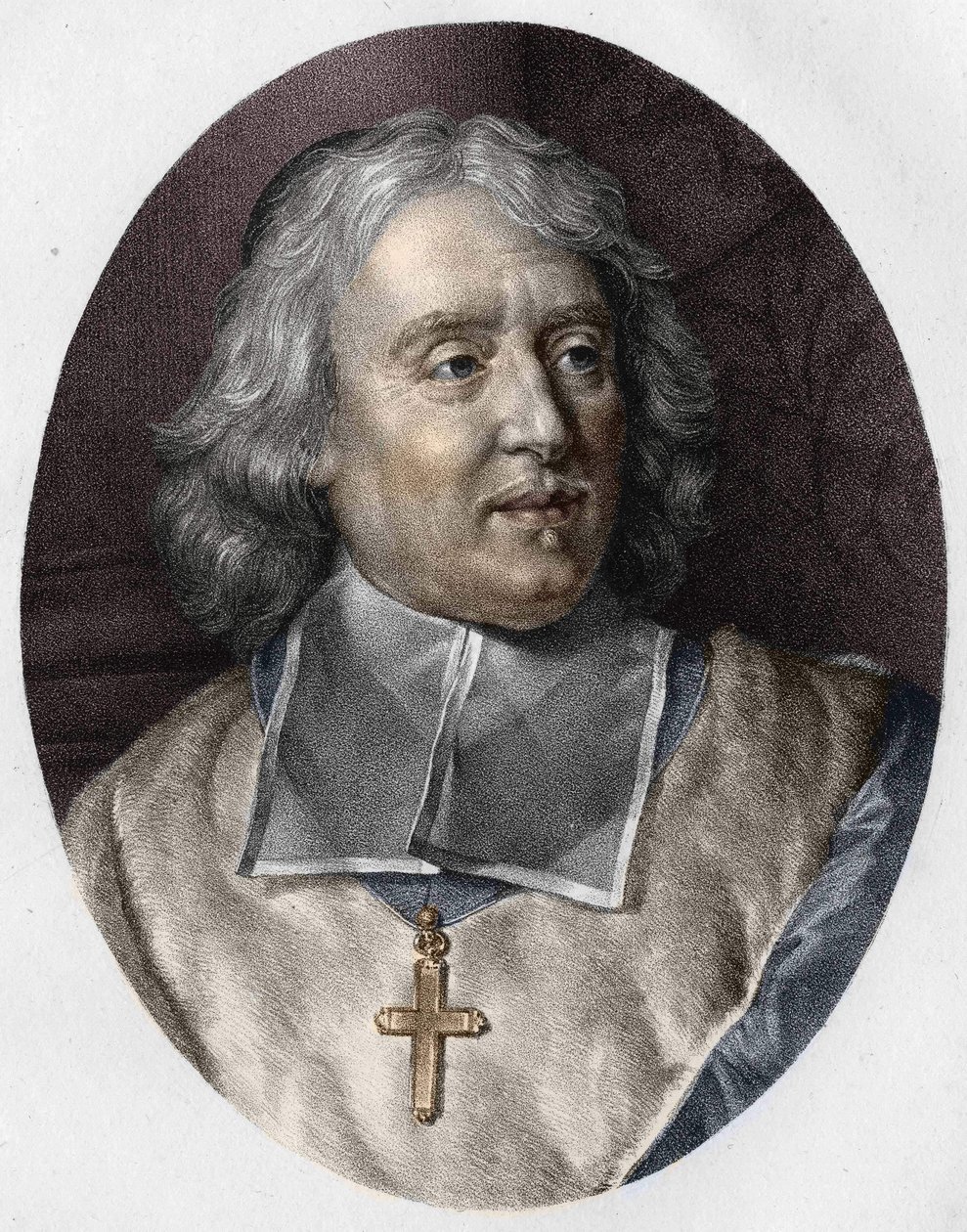 Porträtt av Jacques-Benigne (Jacques Benigne) Bossuet (1627 - 1704). av Unknown artist