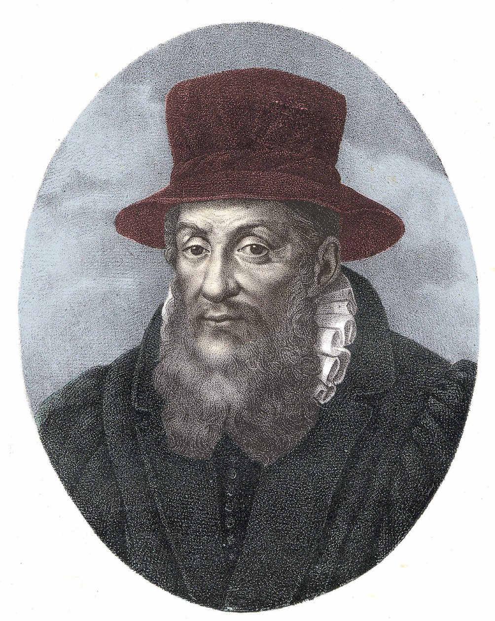 Porträtt av Jacques Cujas (1520 - 1590) fransk juriskonsult av Unknown artist