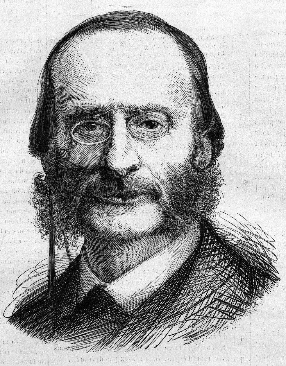 Porträtt av Jacques Offenbach av Unknown artist