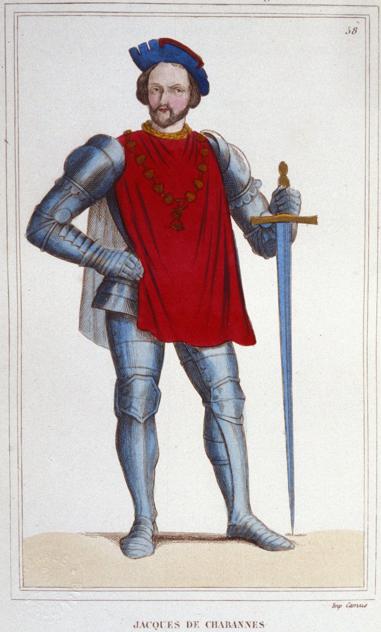 Porträtt av Jacques de Chabannes Lord of LA PALICE. Marskalk av Frankrike 1470-1525. av Unknown artist