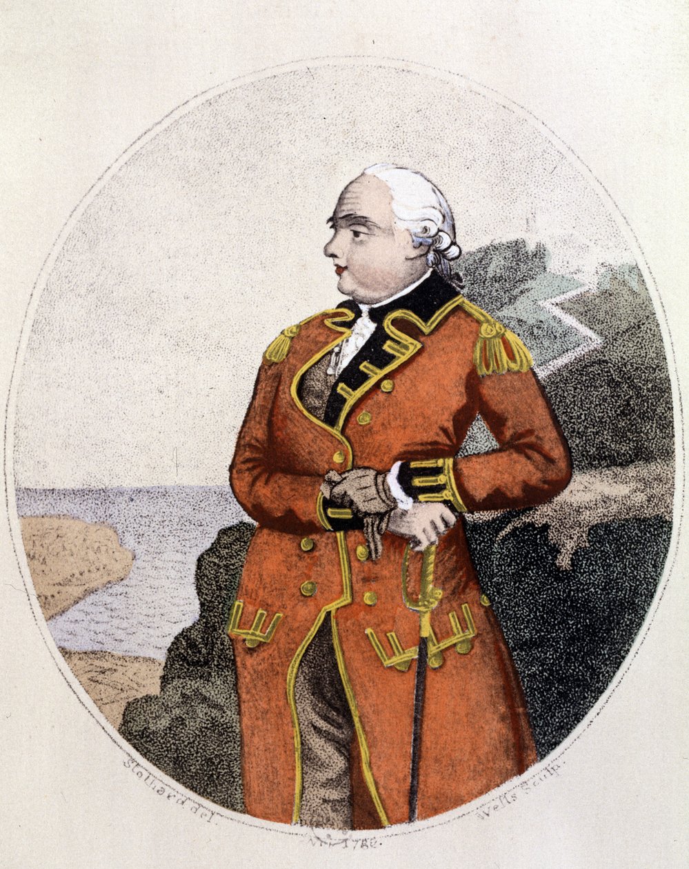 Porträtt av James Cook (1728 - 1779) av Unknown artist