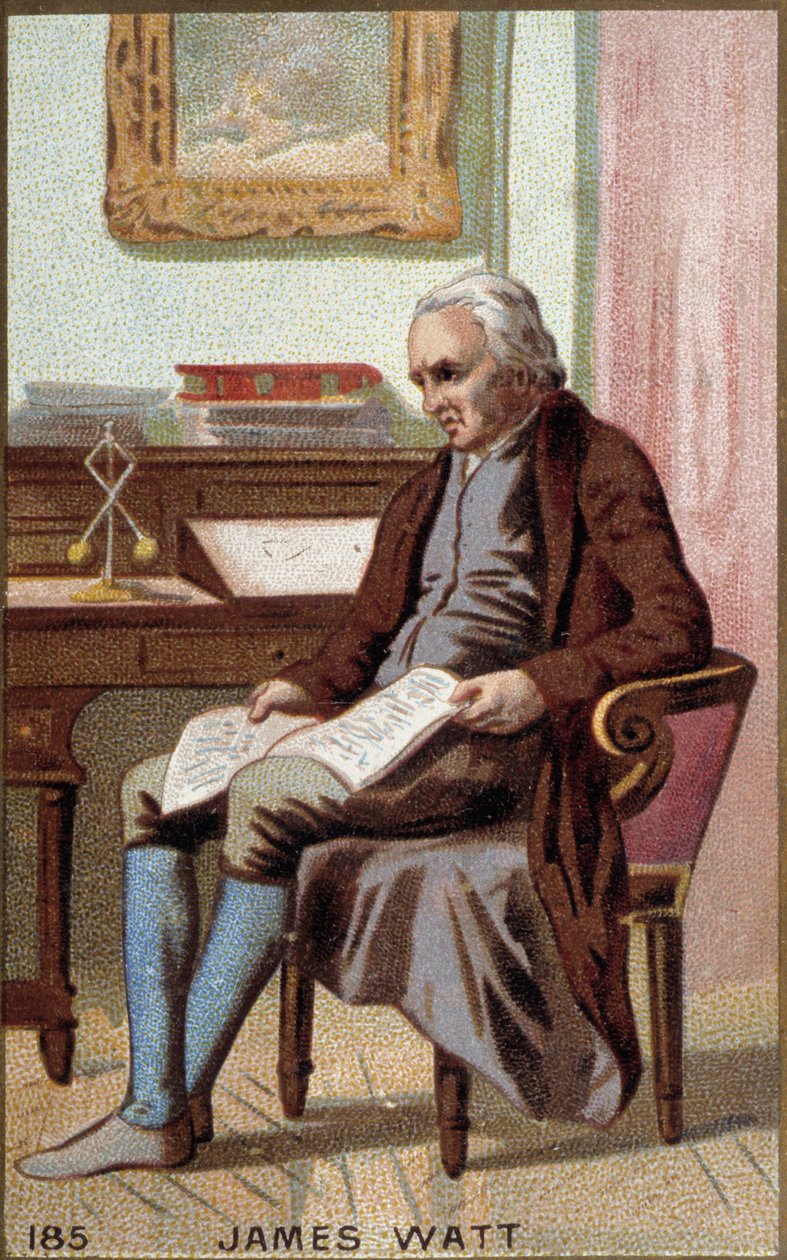 Porträtt av James Watt (1736-1819), brittisk ingenjör. av Unknown artist