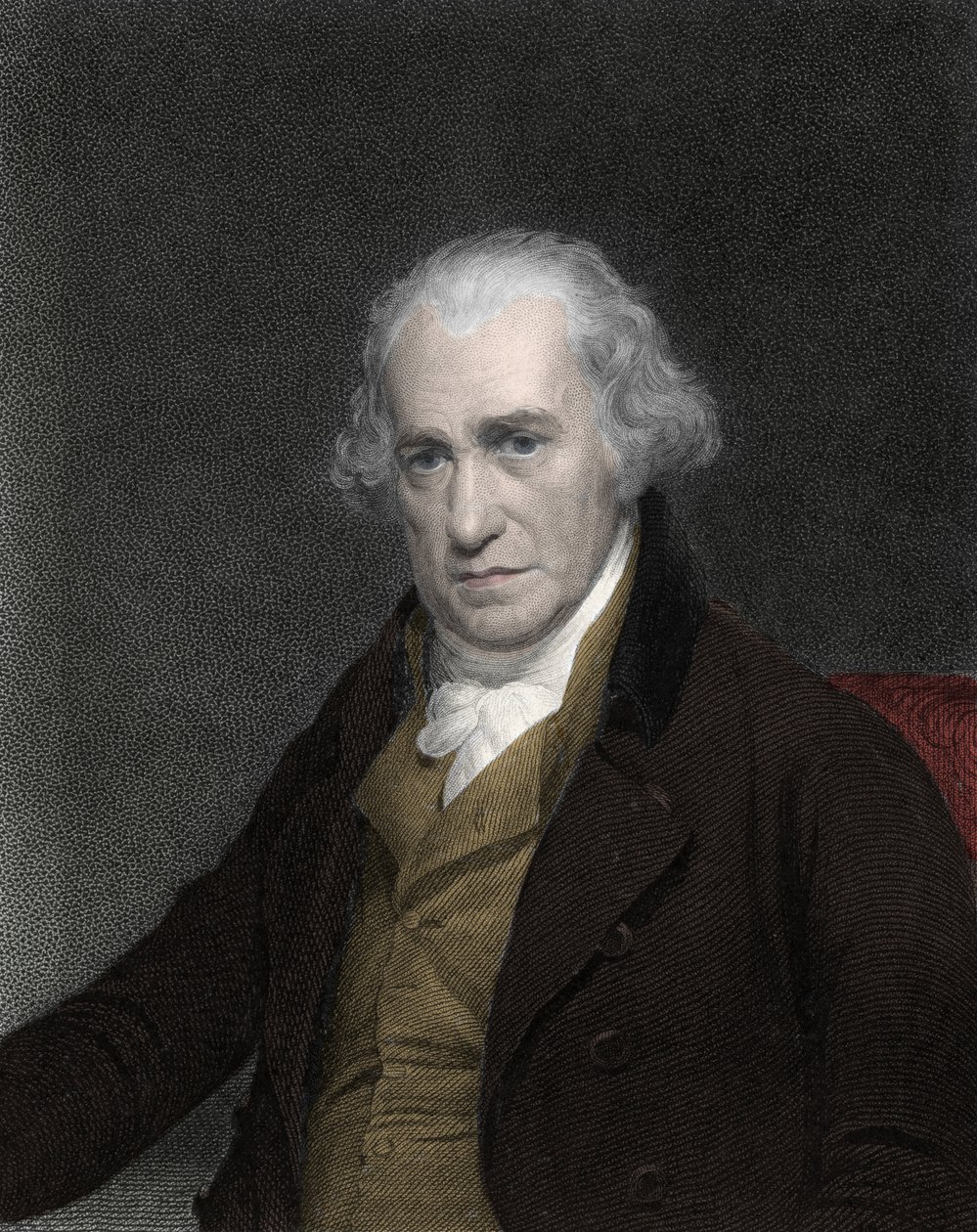 Porträtt av James Watt (1736-1819), skotsk uppfinnare och mekaniker - James Watt, skotsk ingenjör av Unknown artist