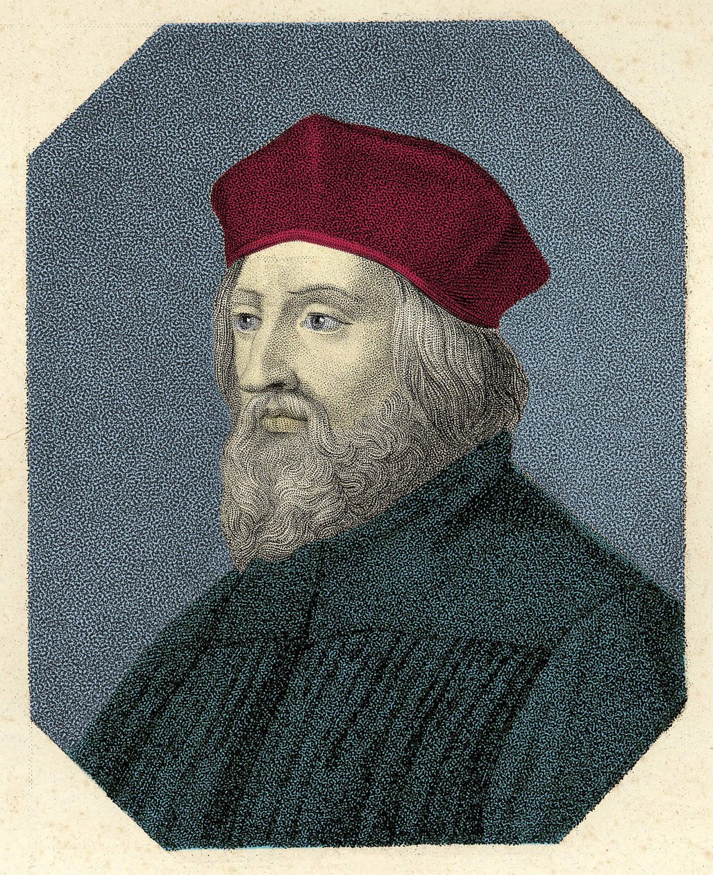Porträtt av Jan Hus (eller Jean Huss av Unknown artist