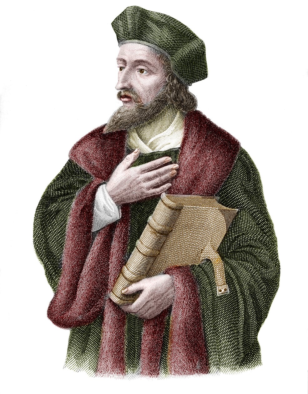 Porträtt av Jan Hus (eller Jean Huss av Unknown artist