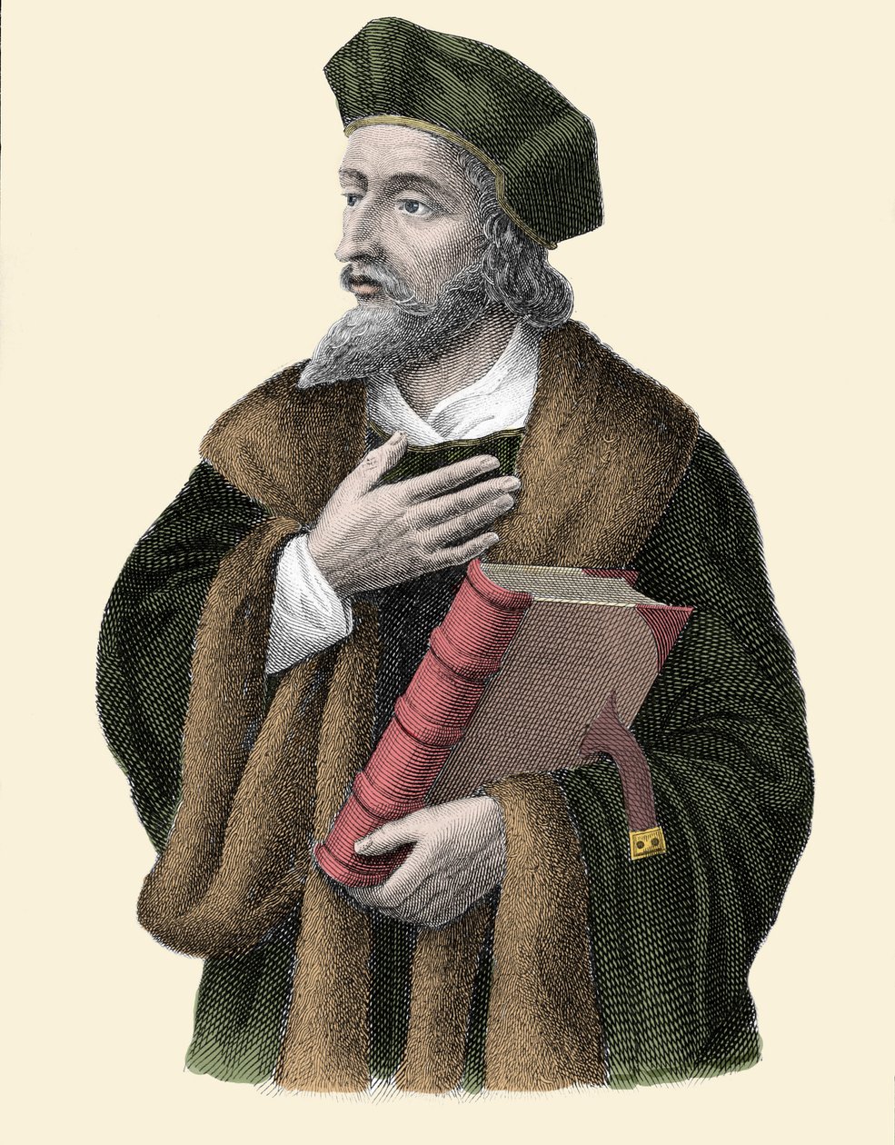 Porträtt av Jan Hus (eller Jean Huss av Unknown artist