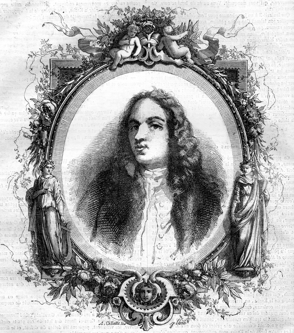 Porträtt av Jean Antoine Watteau (1684-1721), fransk målare. av Unknown artist