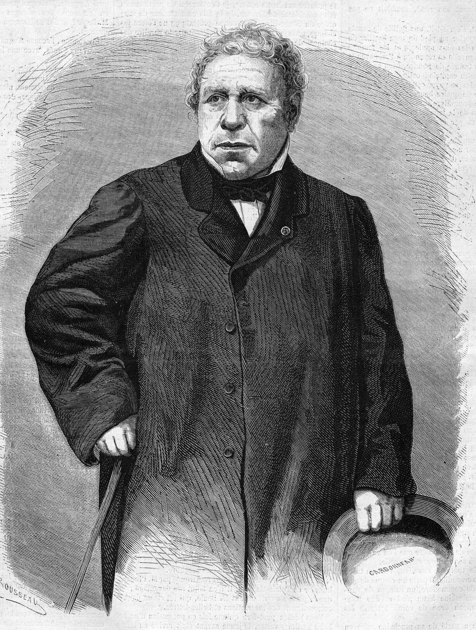 Porträtt av Jean Auguste Dominique Ingres (1780-1867). fransk målare. av Unknown artist